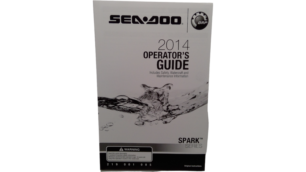 Fits BRP Operator Guide 2014, OEM Part # 219001005 - Vintage image