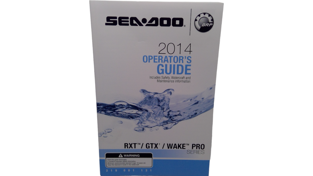 Fits BRP Operator Guide 2014, OEM Part # 219001131 - Vintage image