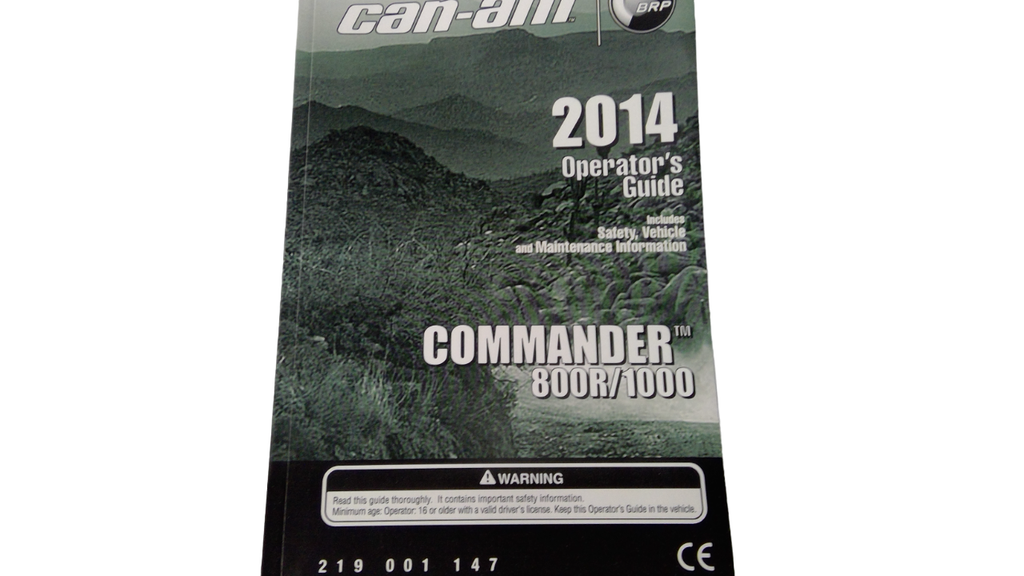 Fits BRP Operator Guide 2014, OEM Part # 219001147