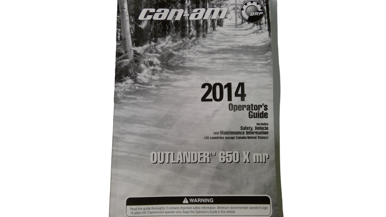 Fits BRP Operator Guide 2014, OEM Part # 219001336