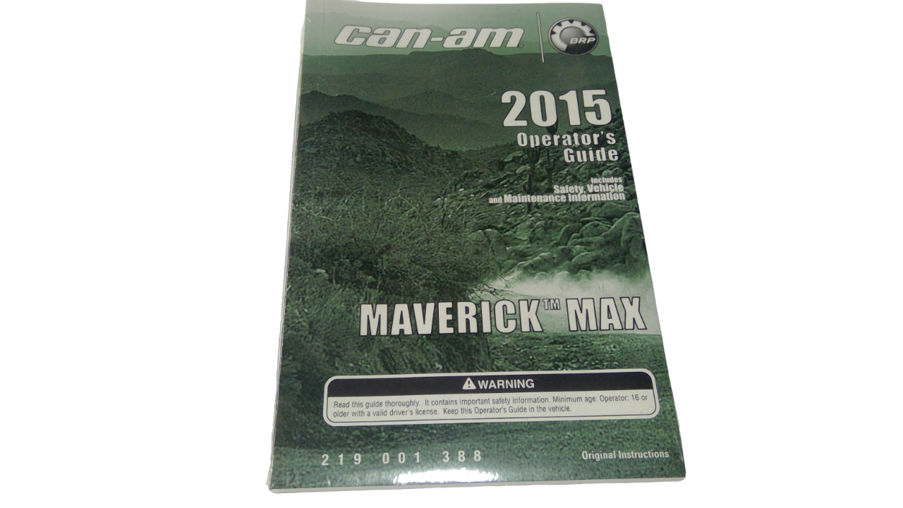 Fits BRP Operator Guide 2015, OEM Part # 219001388