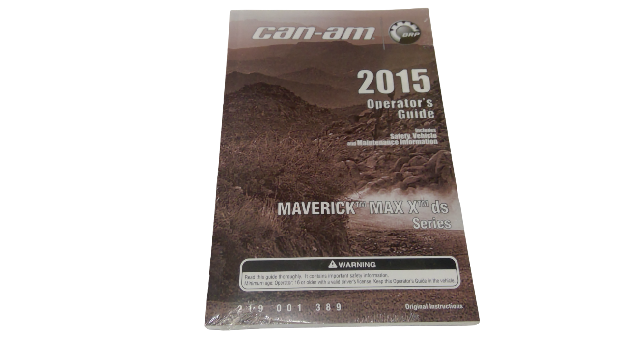 Fits BRP Operator Guide 2015, OEM Part # 219001389