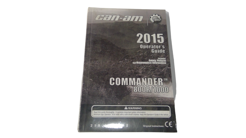 Fits BRP Operator Guide 2015, OEM Part # 219001392
