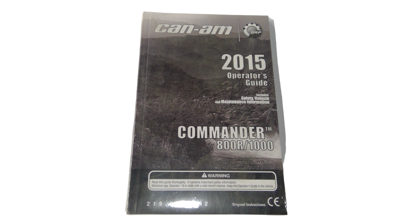 Fits BRP Operator Guide 2015, OEM Part # 219001392