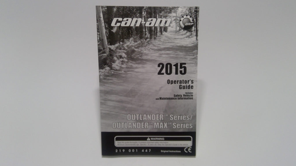 Fits BRP Operator Guide 2015, OEM Part # 219001447