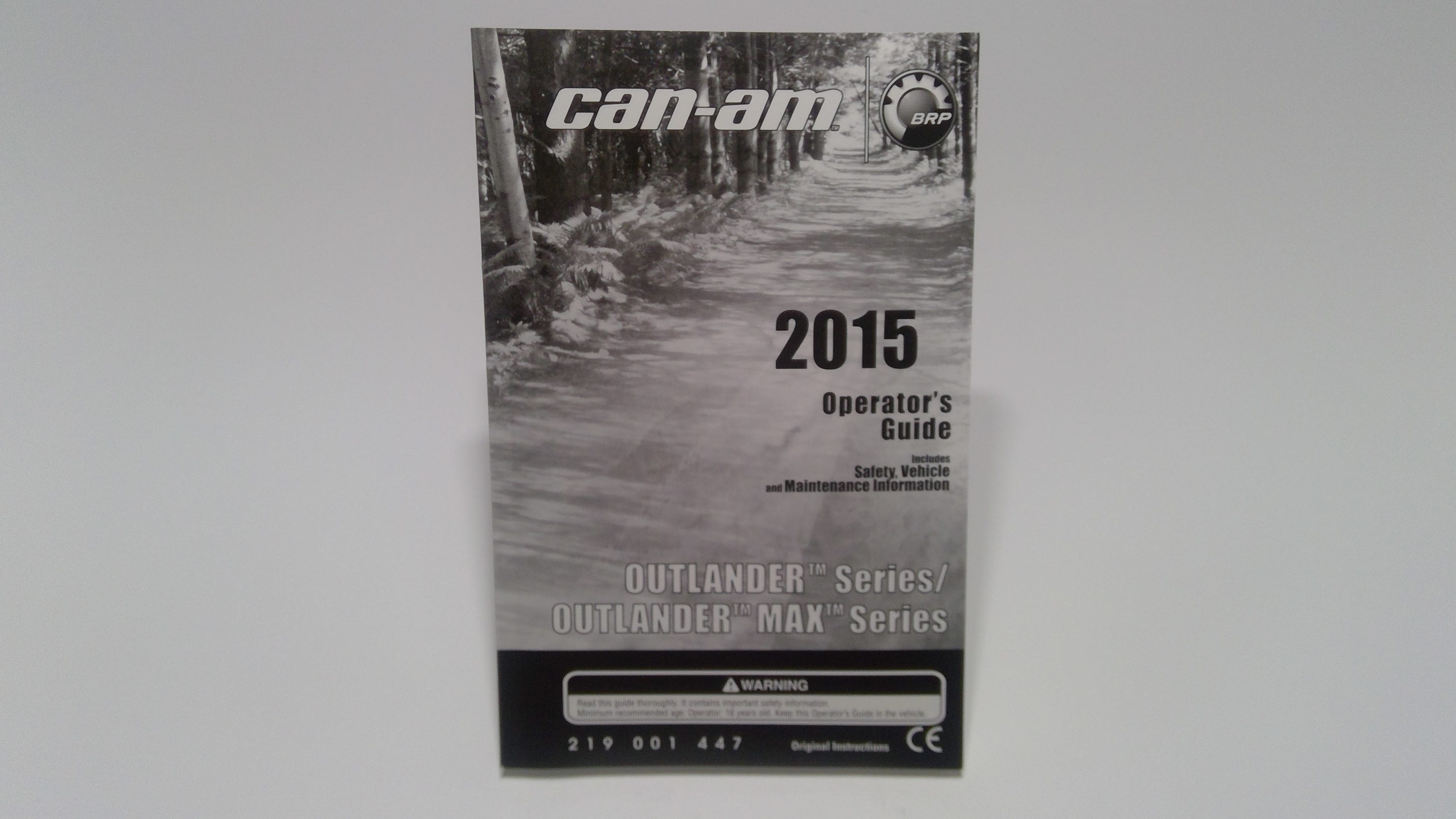 Fits BRP Operator Guide 2015, OEM Part # 219001447