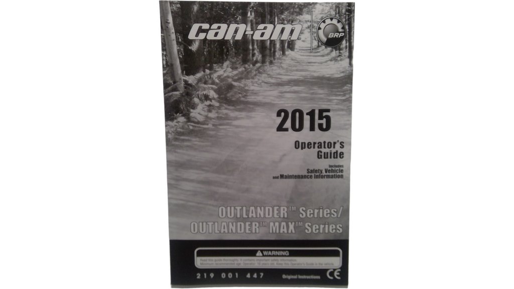 Fits BRP Operator Guide 2015, OEM Part # 219001447 - Vintage image
