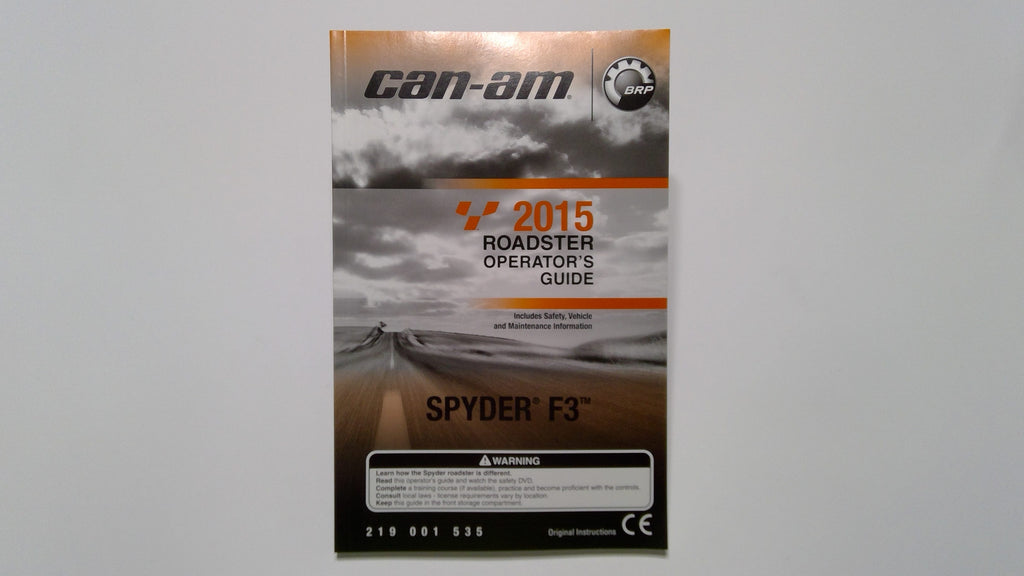 Fits BRP Operator Guide 2015, OEM Part # 219001535