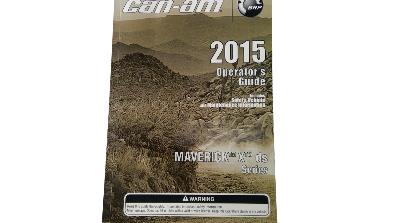 Fits BRP Operator Guide 2015, OEM Part # 219001556