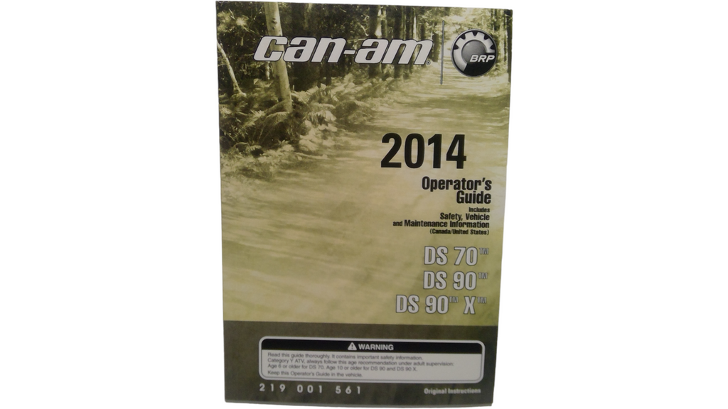 Fits BRP Operator Guide 2014, OEM Part # 219001561 - Vintage image