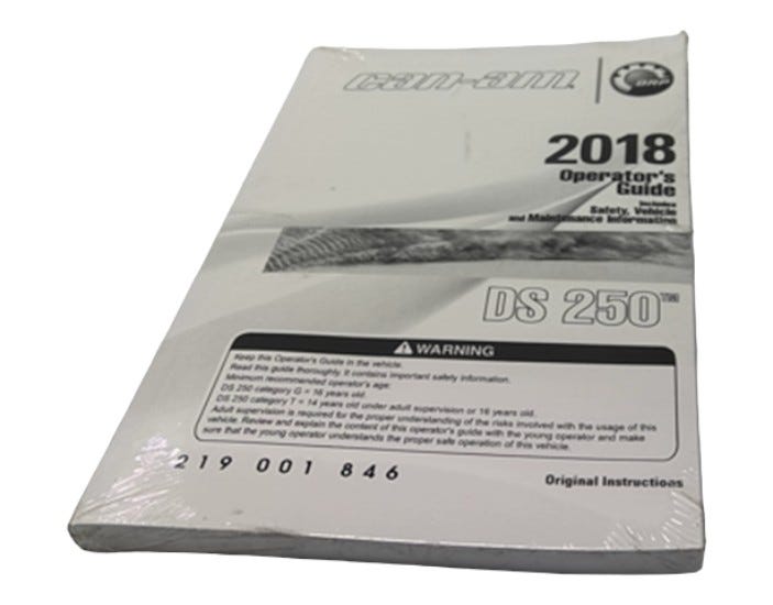 Fits BRP DS250 English Operator GUI, OEM Part # 219001846