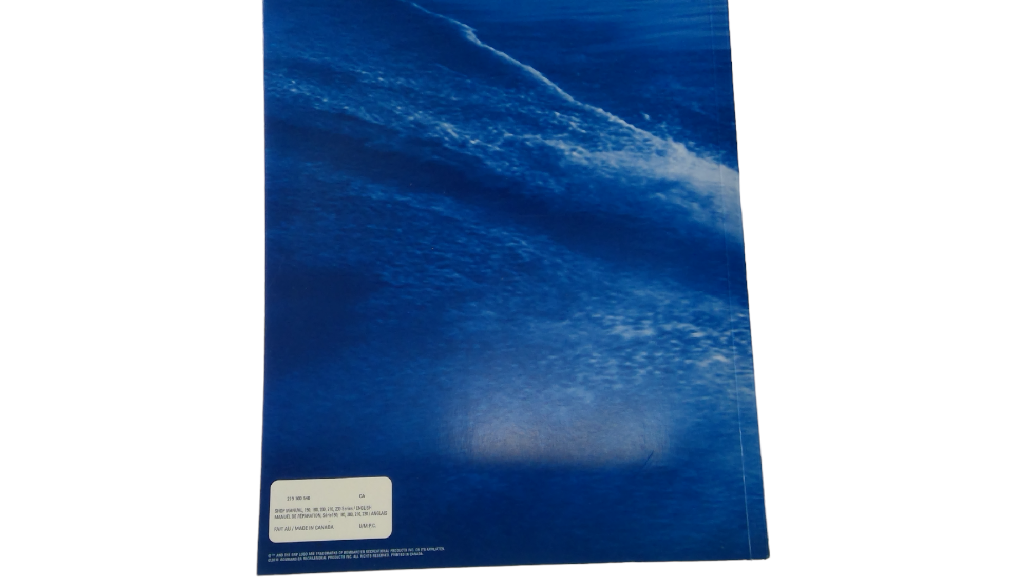 Fits BRP Shop Manual Sport Boat 201, OEM Part # 219100540 - Vintage image