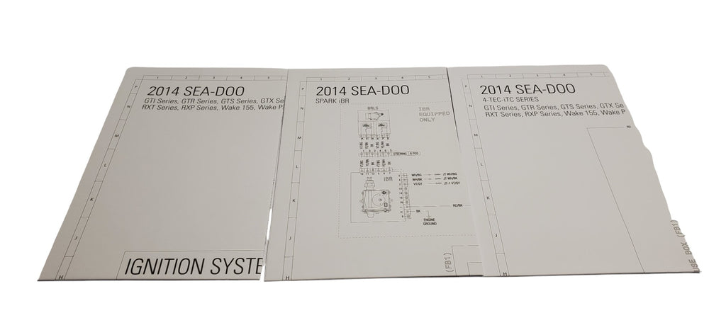 Fits Sea-Doo Wiring Diagrams 2, OEM Part # 219100777 - Vintage image