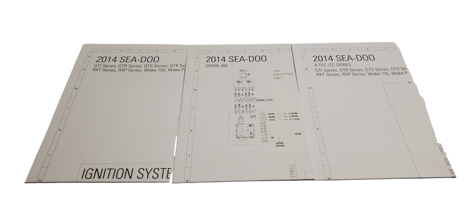 Fits Sea-Doo Wiring Diagrams 2, OEM Part # 219100777 - Vintage image