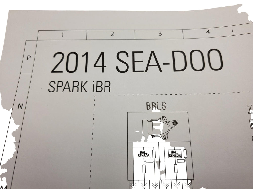 Fits Sea-Doo Wiring Diagrams 2, OEM Part # 219100777 - Vintage image