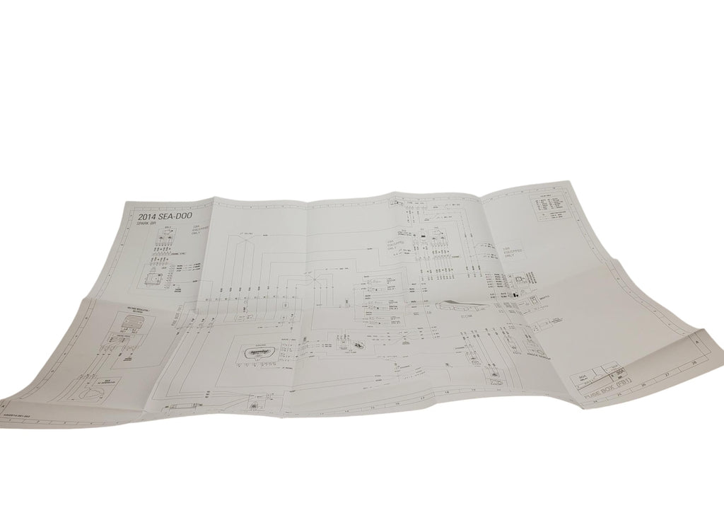 Fits Sea-Doo Wiring Diagrams 2, OEM Part # 219100777 - Vintage image
