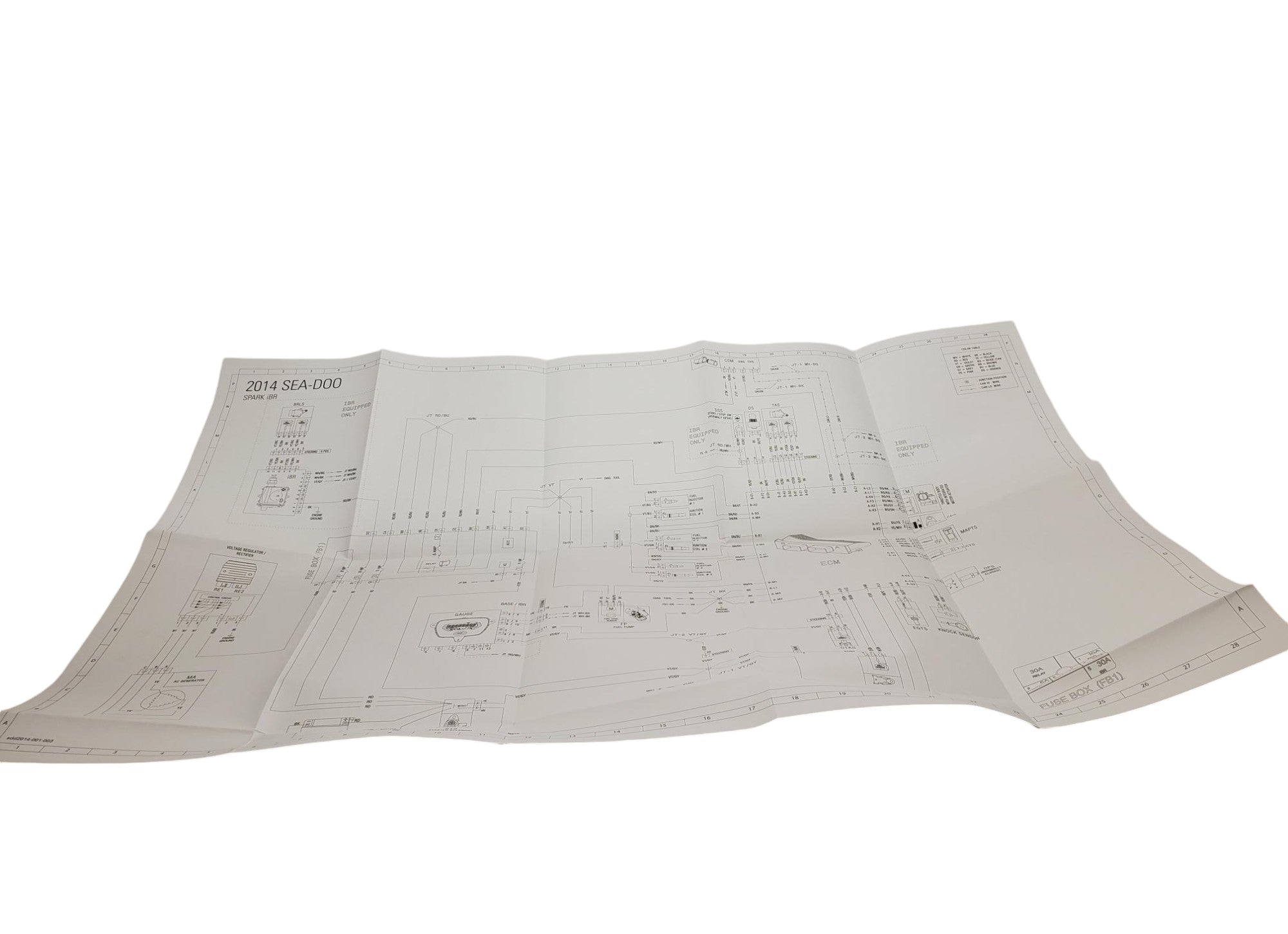 Fits Sea-Doo Wiring Diagrams 2, OEM Part # 219100777 - Vintage image