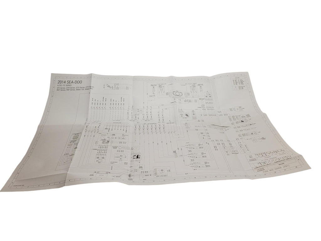 Fits Sea-Doo Wiring Diagrams 2, OEM Part # 219100777 - Vintage image