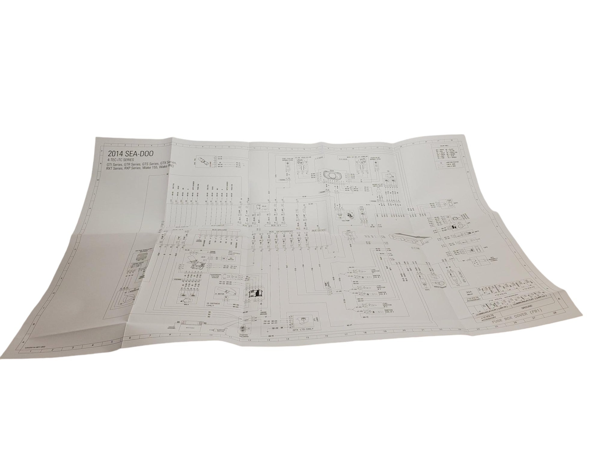 Fits Sea-Doo Wiring Diagrams 2, OEM Part # 219100777 - Vintage image