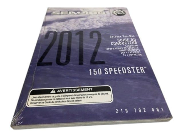 Fits BRP BRP BRP Owner MANUAL-150 SPEED/201, OEM Part # 219702461