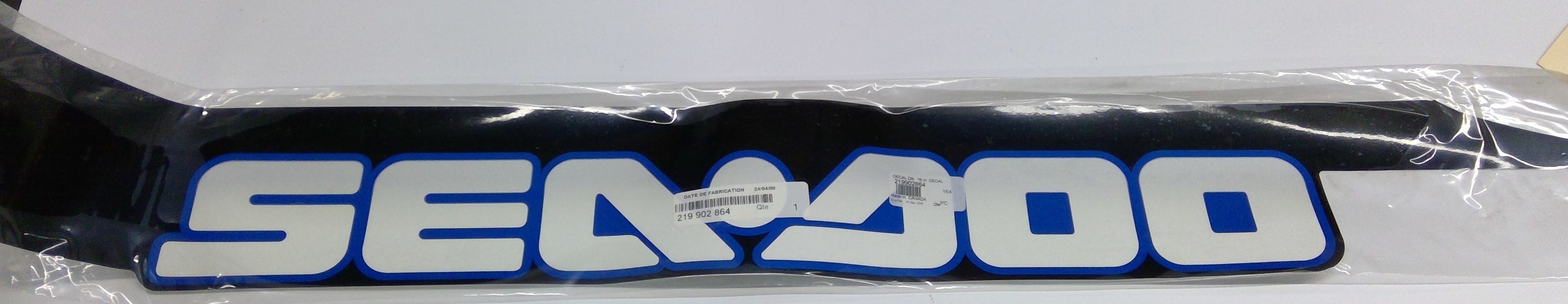 Sea-Doo RH Sea-Doo Hull Decal, OEM Part # 219902864