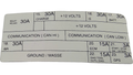 Fits 2009-2010 Sea-Doo GTX 155 / GTX iS 215 Fuse-Relay Decal, OEM Part # 219903035