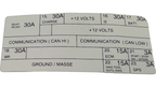 Fits 2009-2010 Sea-Doo GTX 155 / GTX iS 215 Fuse-Relay Decal, OEM Part # 219903035