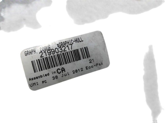 Fits 2010-2011 Sea-Doo 210 Wake 310 / 210 Wake 430 HULL Graphic SEA DOO 210 W, OEM Part # 219903217