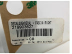 Fits 2012 Sea-Doo 210 Challenger & Challenger S 260 Decal Switch Right, OEM Part # 219903627
