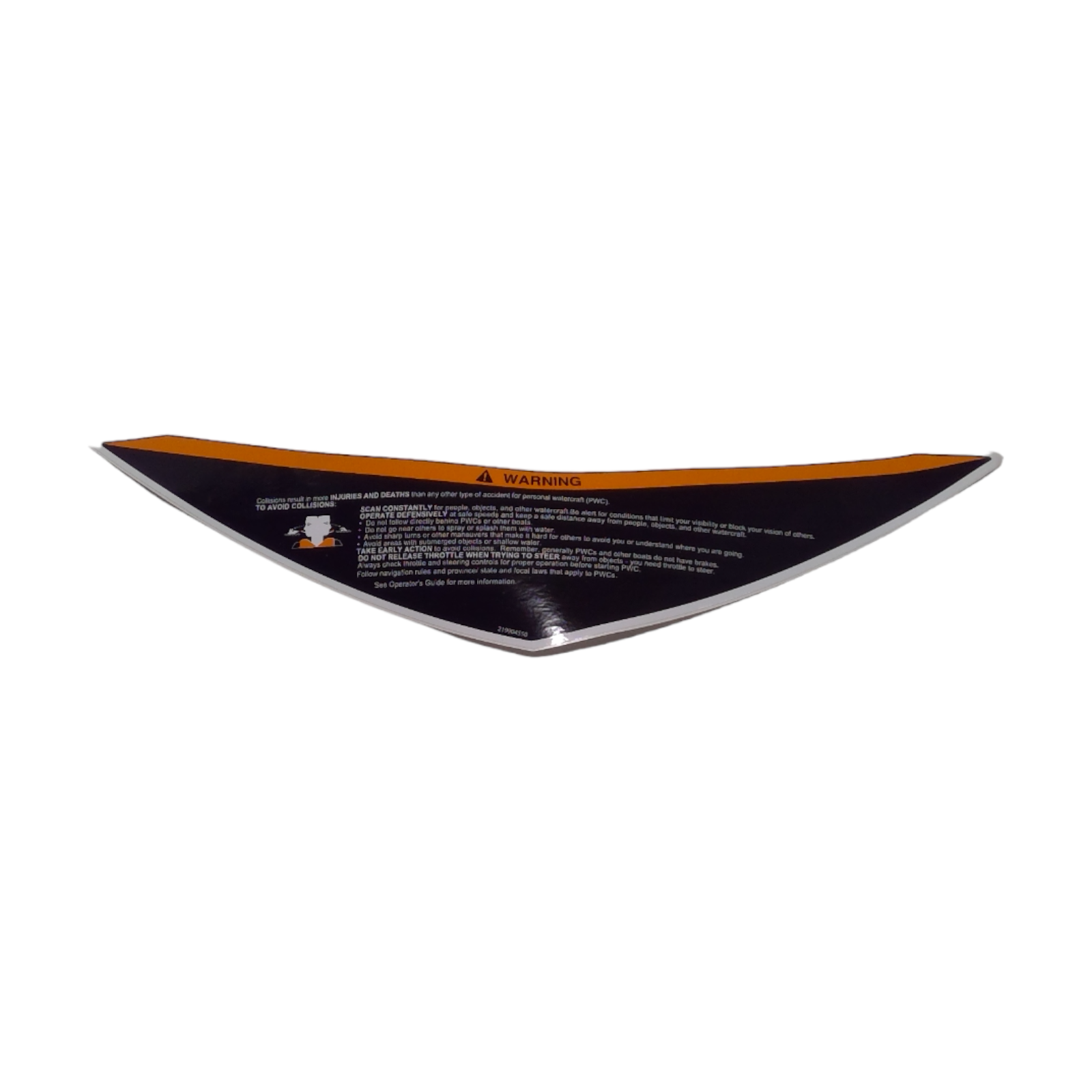 Fits Sea-Doo Warning Label Sport Model,, OEM Part # 219904550