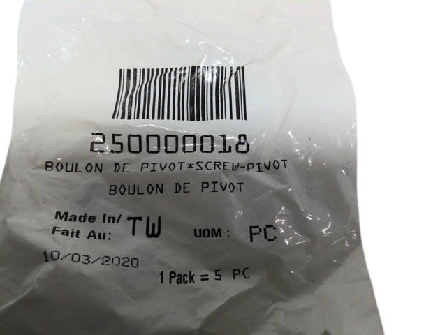 Fits 2007-2011 Sea-Doo GTS Pro 130 / RXP-X 255 & RS Screw, Pivot, OEM Part # 250000018