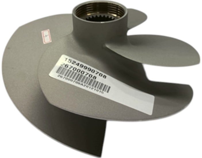 Fits BRP Stainless Steel Impeller A, OEM Part # 267000708