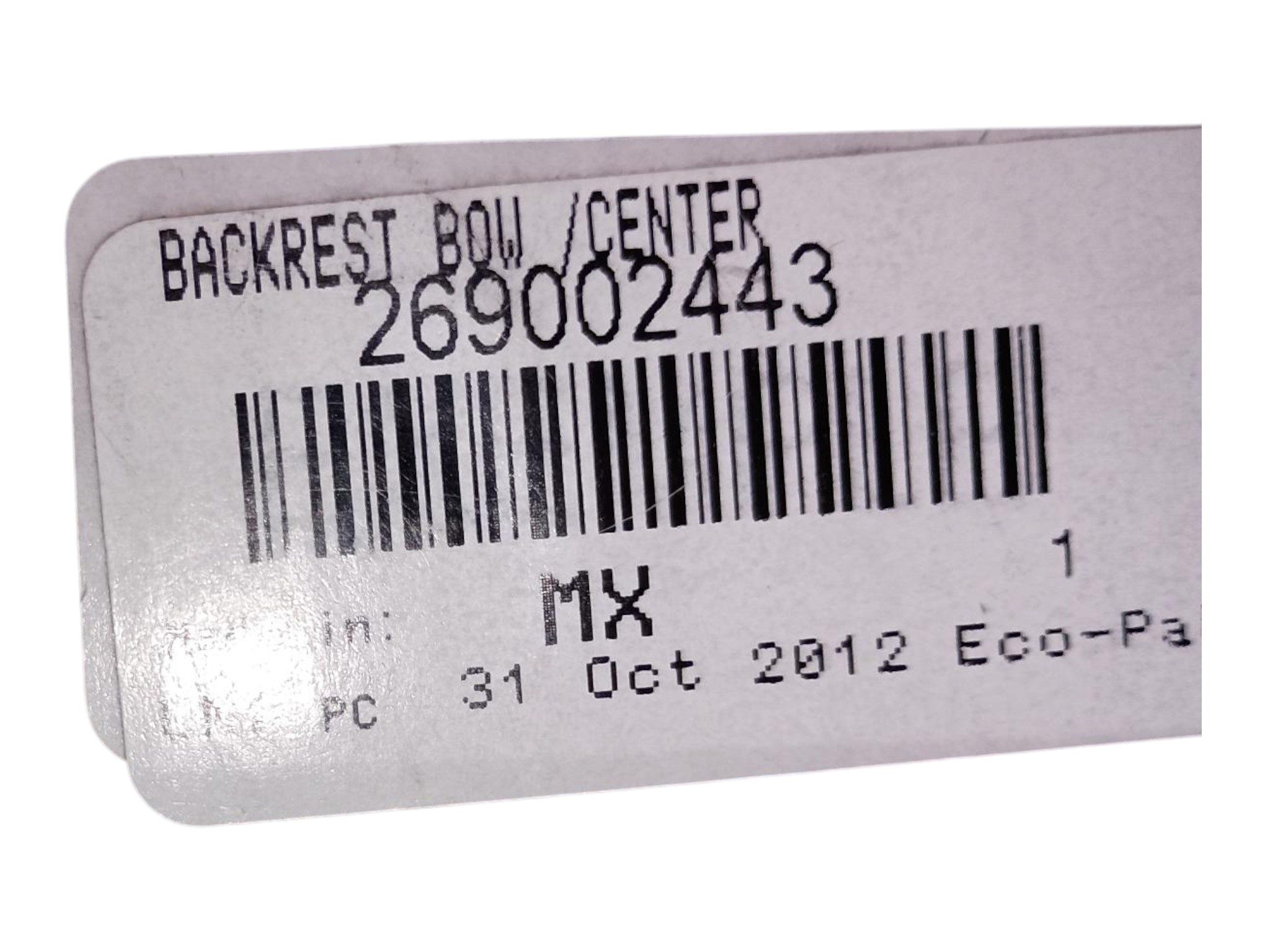 2012 Fits Sea-Doo SP 310/ 210 SP 430 Fr Center Backrest, OEM Part # 269002443 - Vintage image