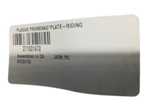 Fits BRP BRP BRP Plate Riding, OEM Part # 271001472