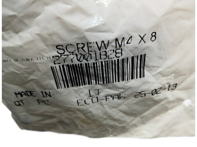 Fits 2011-2012 Sea-Doo 150 Speedster 155 / 150 Speedster 260 Screw M4 X 8, OEM Part # 277001828