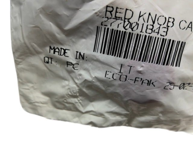 Fits 2011 Sea-Doo 200 Speedster 510 / 230 Challenger 310 RED KNOB CAP, OEM Part # 277001843