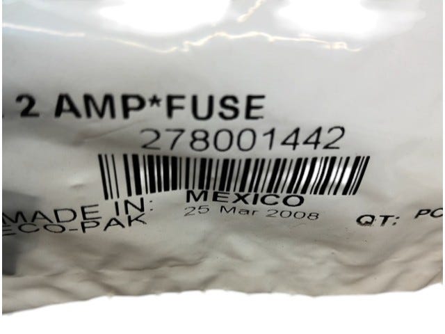 Fits 2000-2012 Sea-Doo Fuse, 2 Amperes, OEM Part # 278001442