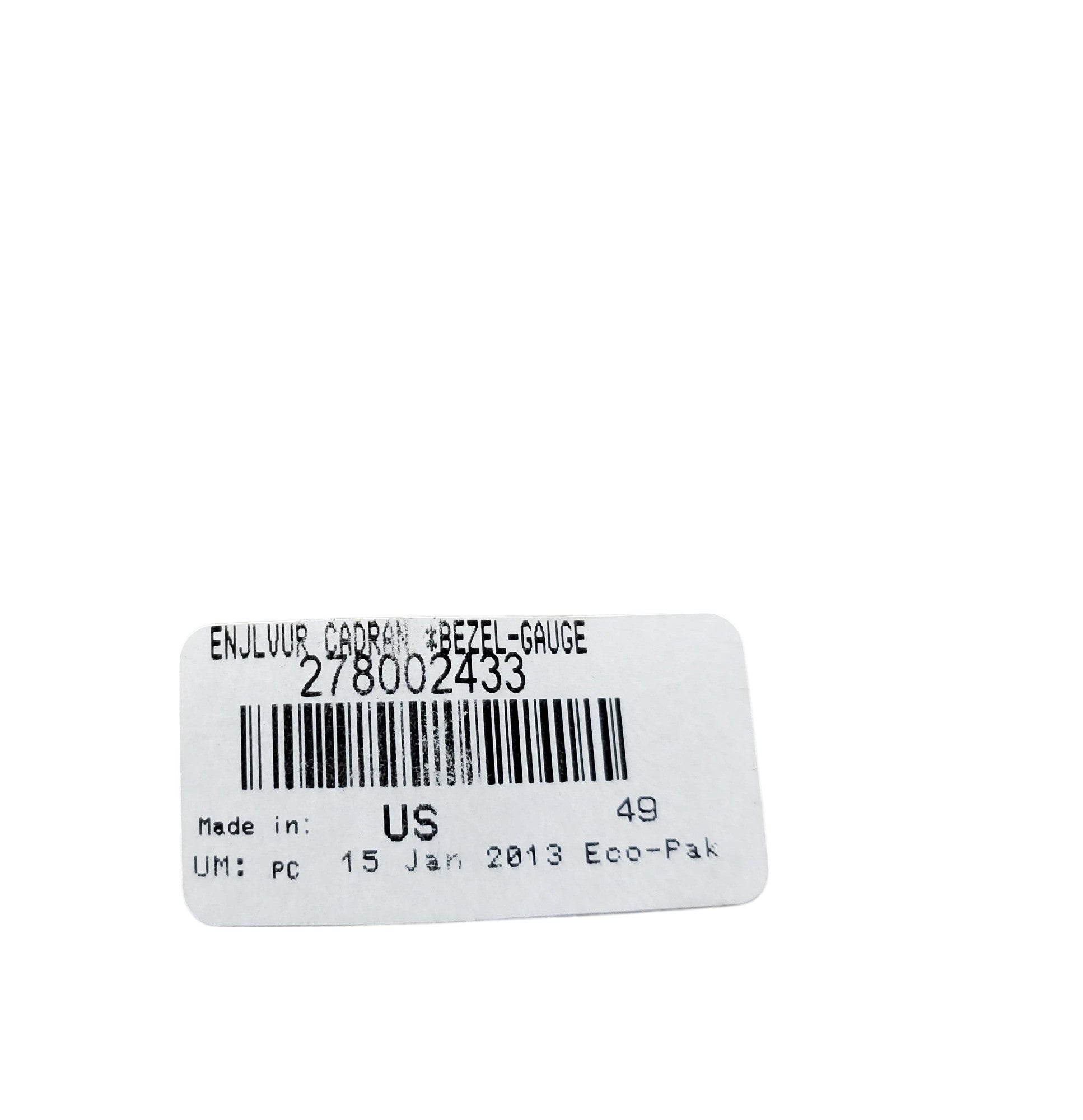 2010-2011 Fits Sea-Doo 210 Challenger SE 310 Gauge Bezel, OEM Part # 278002433 - Vintage image