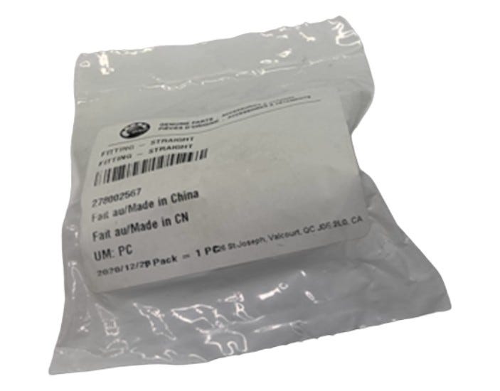 Fits Sea-Doo Fitting Straight, OEM Part # 278002567
