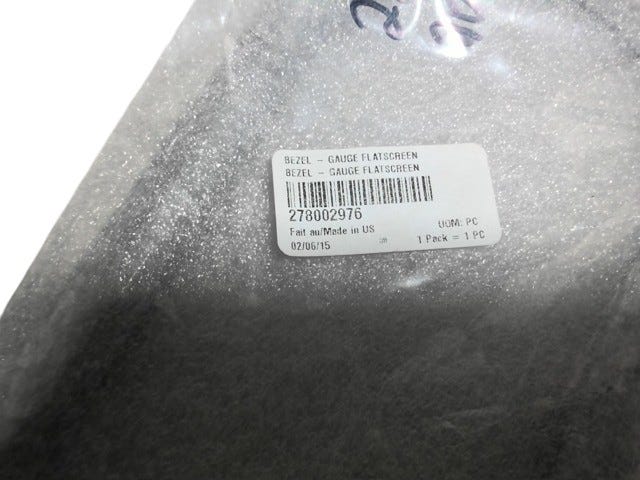 Fits 2012 Sea-Doo 210 Wake 310 / 210 Wake 430 Bezel - Gauge Flatscreen, OEM Part # 278002976