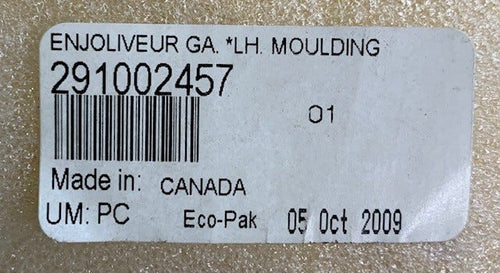 Fits Sea-Doo Molding LH, OEM Part # 291002457