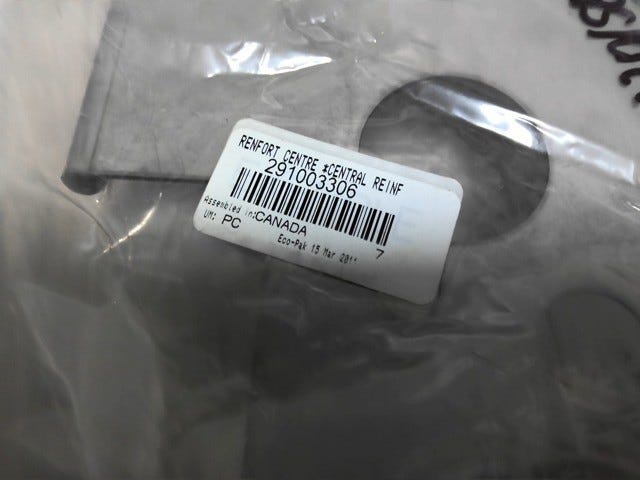 Fits 2011-2017 Sea-Doo GTX LTD iS 260 / GTX S 155 Lower Central Reinforcemen, OEM Part # 291003306