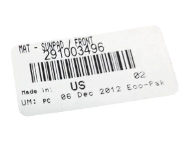 Fits 2012 Sea-Doo 150 Speedster 155 / 150 Speedster 260 Sunpad Front MAT, OEM Part # 291003496