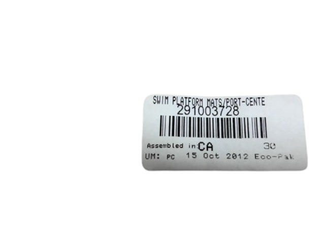 Fits 2012 Sea-Doo 230 Wake 430 / 230 Wake 520 SWIM Platform MAT Inside P, OEM Part # 291003728