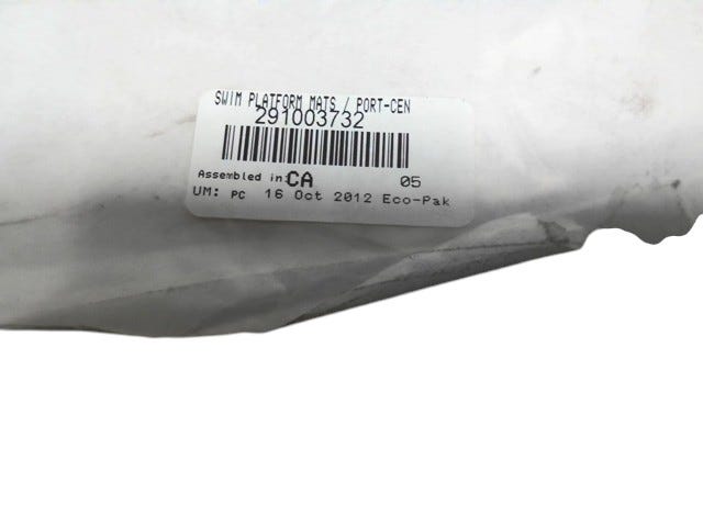 Fits 2012 Sea-Doo 230 SP 430 / 230 SP 520 SWIM Platform MAT Inside P, OEM Part # 291003732
