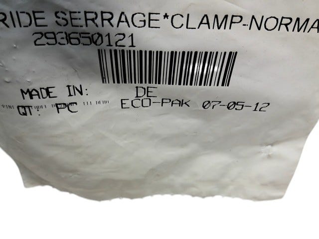 Fits 2000-2011 Sea-Doo Norma Clamp, OEM Part # 293650121