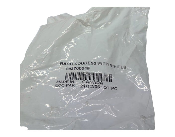 Ski-Doo Elbow Fitting 90°, OEM Part # 293700045
