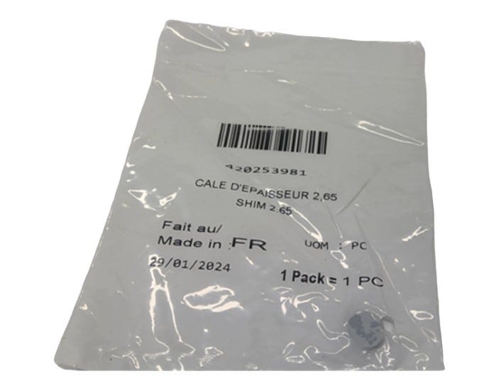 Fits BRP SHIM 2.65, OEM Part # 420253981