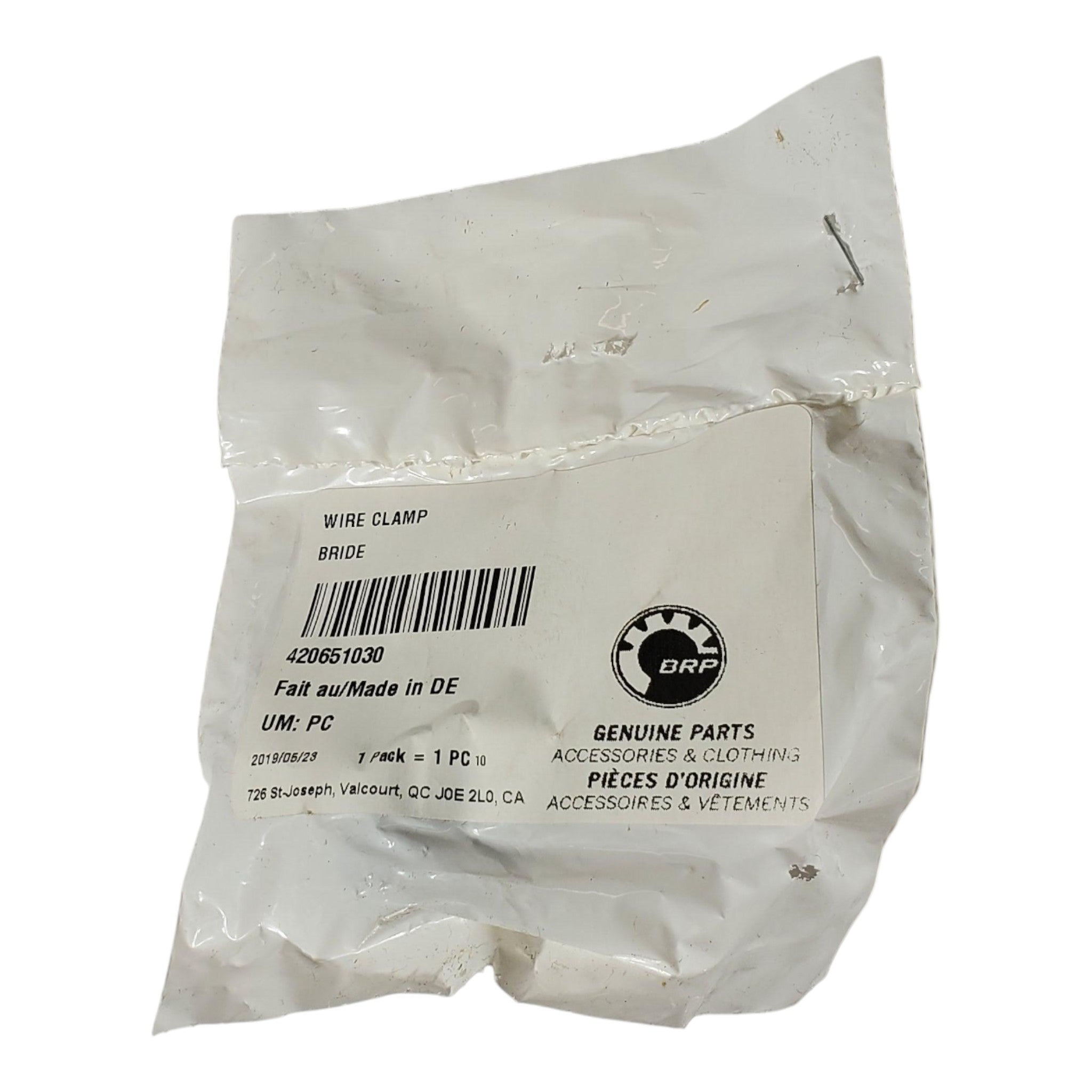 Fits Ski-Doo Swt V800 Yetiii/ Legend Touring Wire Clamp, OEM Part # 420651030 - Vintage image