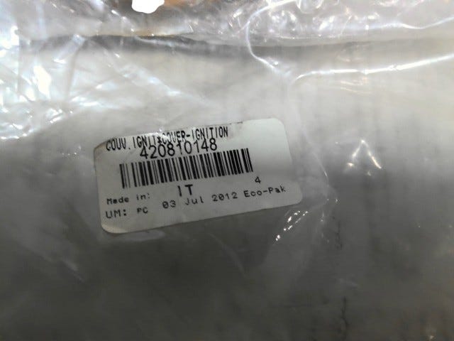 Fits BRP BRP BRP Ignition Cover Black, OEM Part # 420810148